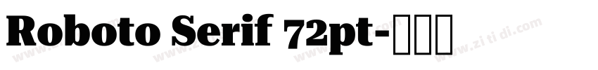 Roboto Serif 72pt字体转换